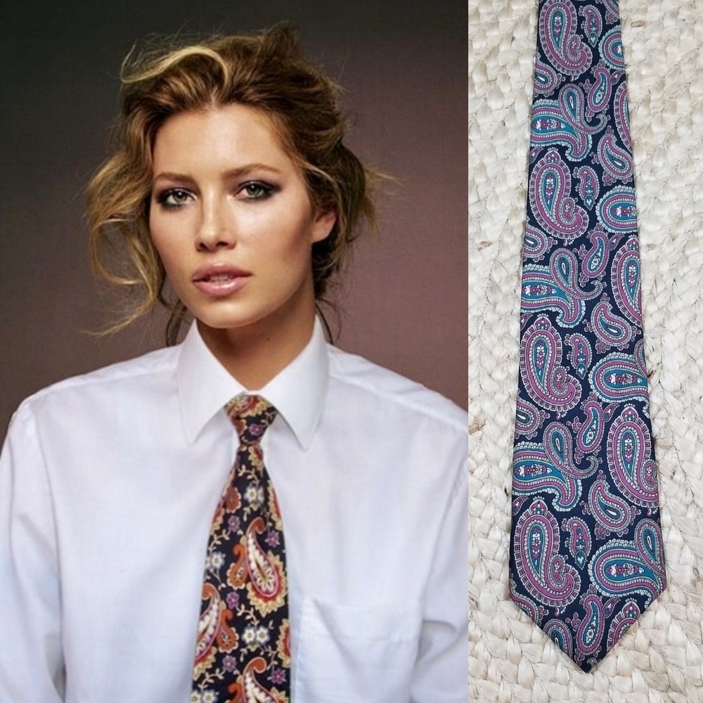 VTG Bert Pulitzer Silk Necktie